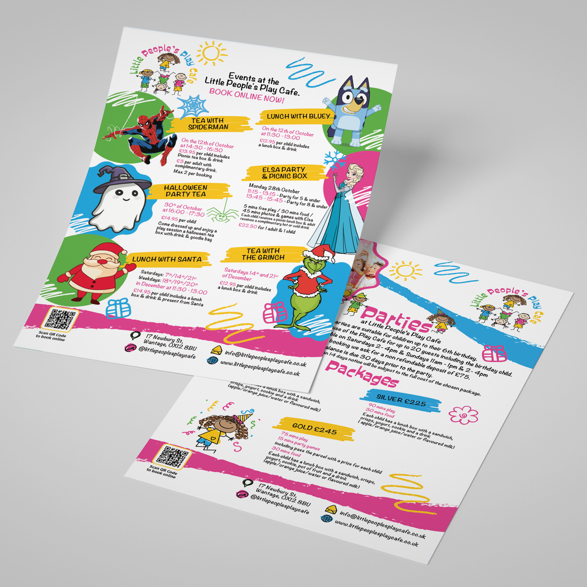 Little People's Play Cafe Cards and Vouchers